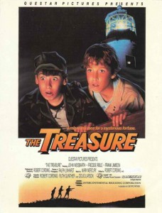 In his first role for the big screen, Weisbarth, left, at age 12, starred as one of two fortune-hunters in the low-budget film, “The Treasure.”