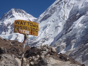 Everest Base Camp sits above Nepal at an altitude of 17,598 feet.