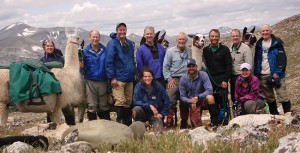 Bob Schoultz (fifth from left, standing) and his ten fellow hikers, including Coronado Rotarians Tim Cusick (third from left, standing) and Ivan Dunn (far right), spent seven days trekking through the rugged wilderness of Wyoming, learning the fundamentals of expedition practices and building leadership skills.