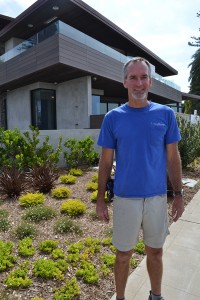 Jeff Norton, construction supervisor at Lorton Mitchell Custom Homes, oversees work at a contemporary home designed by architect Dorothy Howard.
